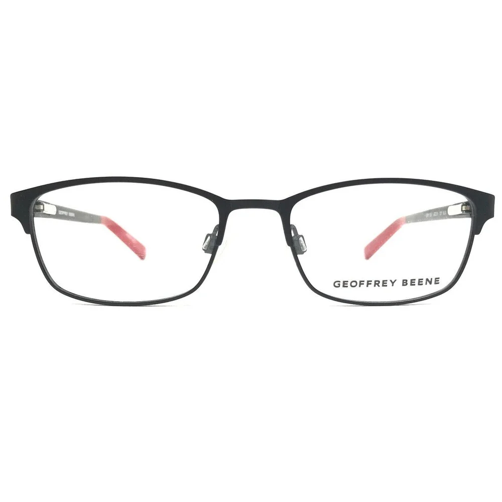 Geoffrey Beene Boys Eyeglasses Frames G900 BLK Red Black Rectangular 47-16-130